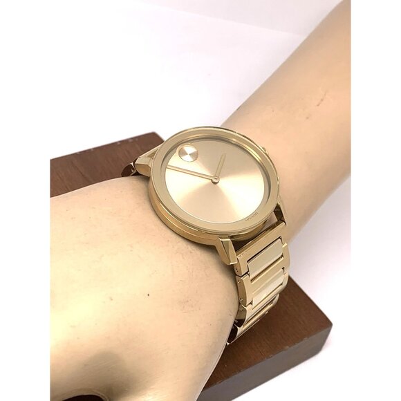 Movado Men's Watch 3600508 Bold Swiss Quartz Gold Tone Stainless Steel 40mm - Picture 6 of 14